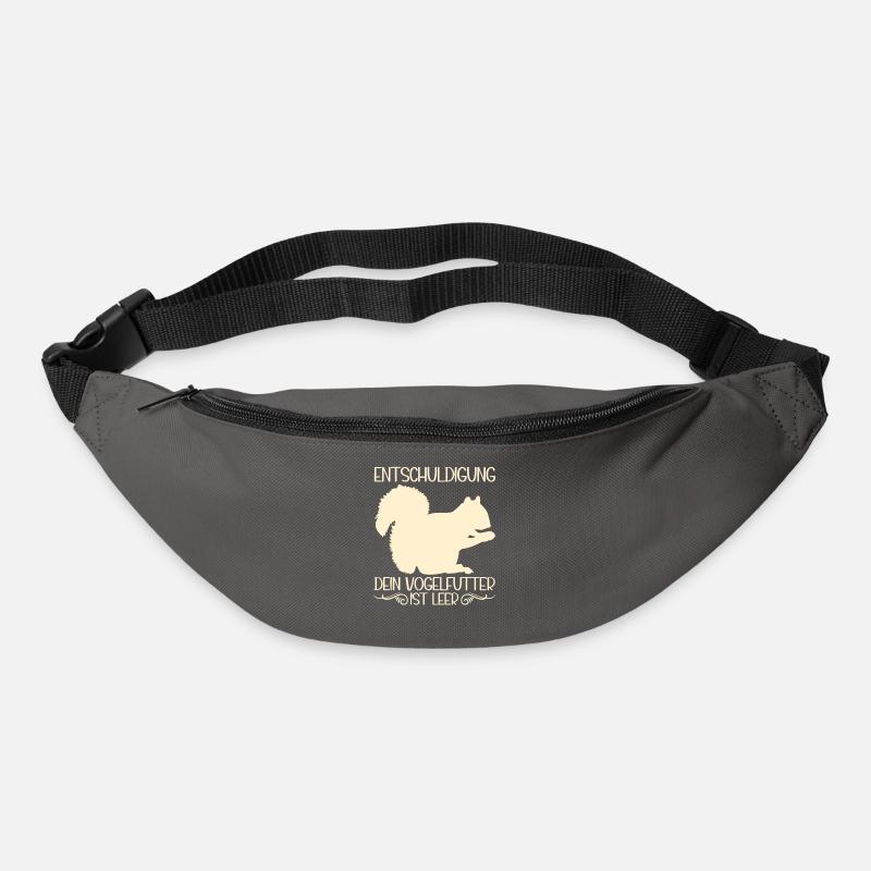 Murmeltier Streifenhörnchenliebhaber Eichhörnchen - Gürteltasche - Graphite