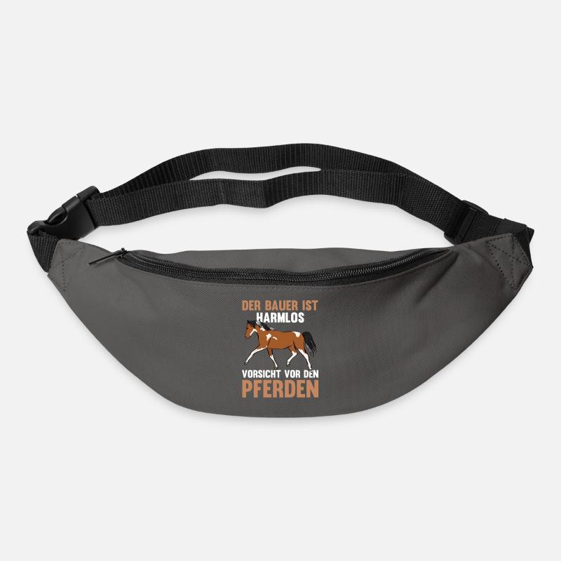 Pferd Reiten Bauernhof Bauer Pferdebesitzer Pferde - Gürteltasche - Graphite