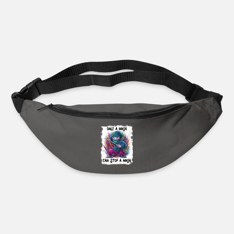 Only a Ninja can stop a Ninja - Bum bag - graphite grey