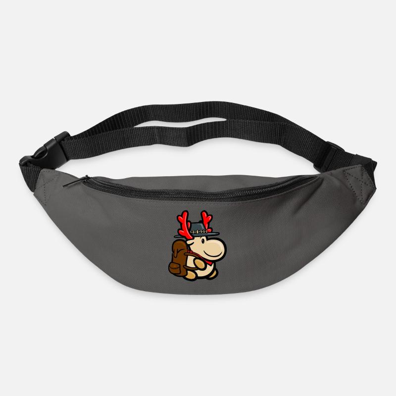 Reindeer Elmondo with backpack as a backpacker - Bum bag - graphite grey