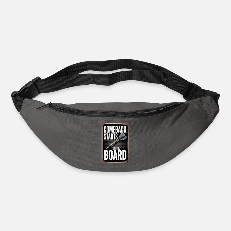 Conception de fléchettes pour joueurs de fléchettes pour les fans de fléchettes - Sac banane - gris graphite