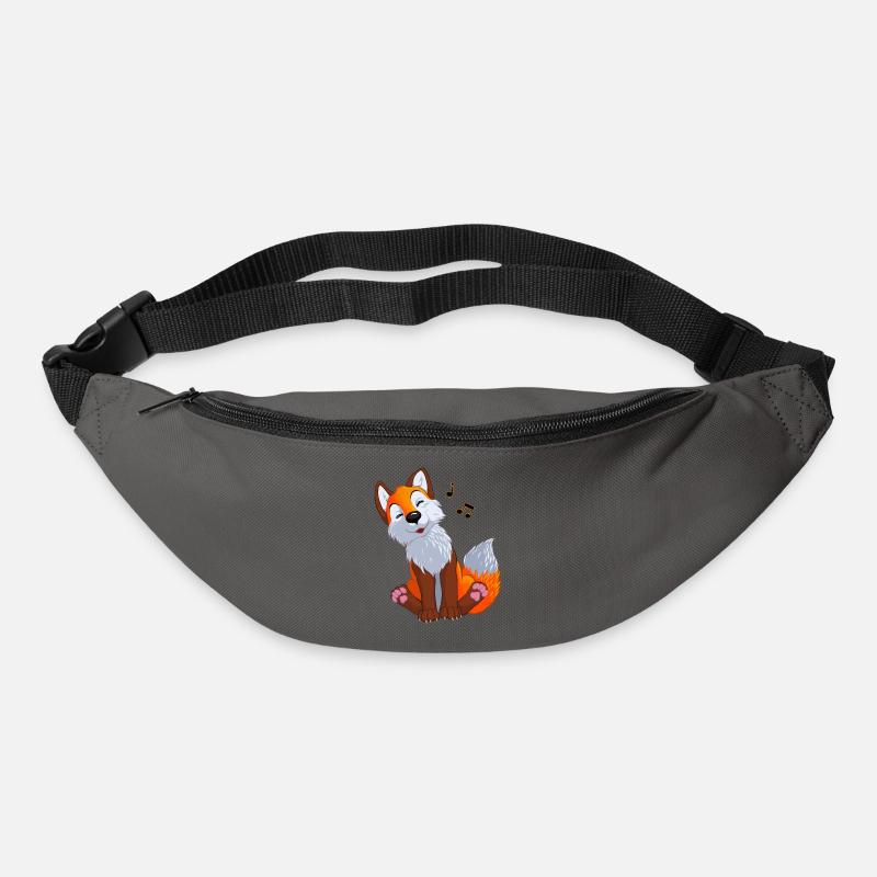 Singender Fuchs - Gürteltasche - Graphite
