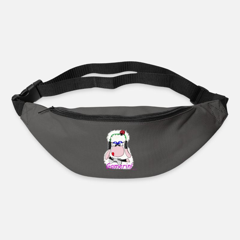 Gamerin! Wolly Sheepling.. Gaming - Gürteltasche - Graphite