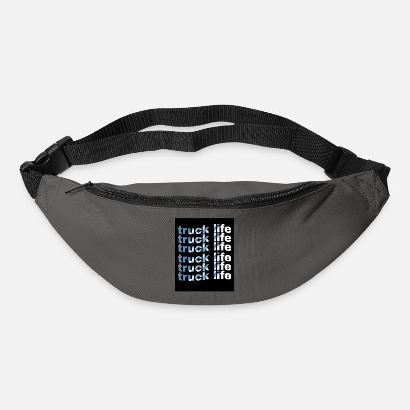 Truck Life Grid Gradient - Bum bag - graphite grey