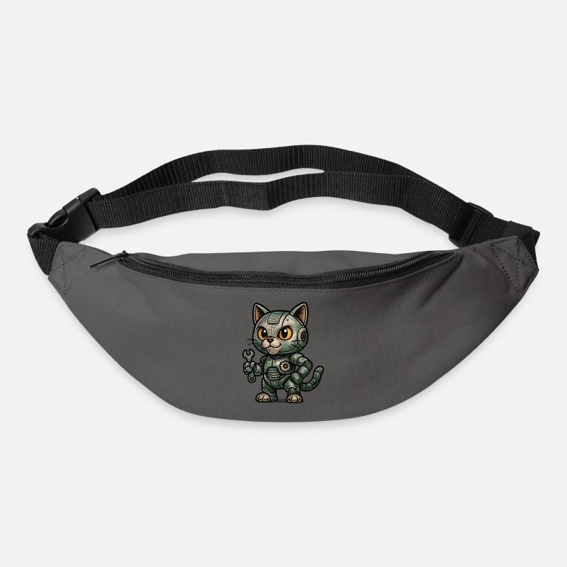 RoboCat rétro avec outils - Sac banane - gris graphite