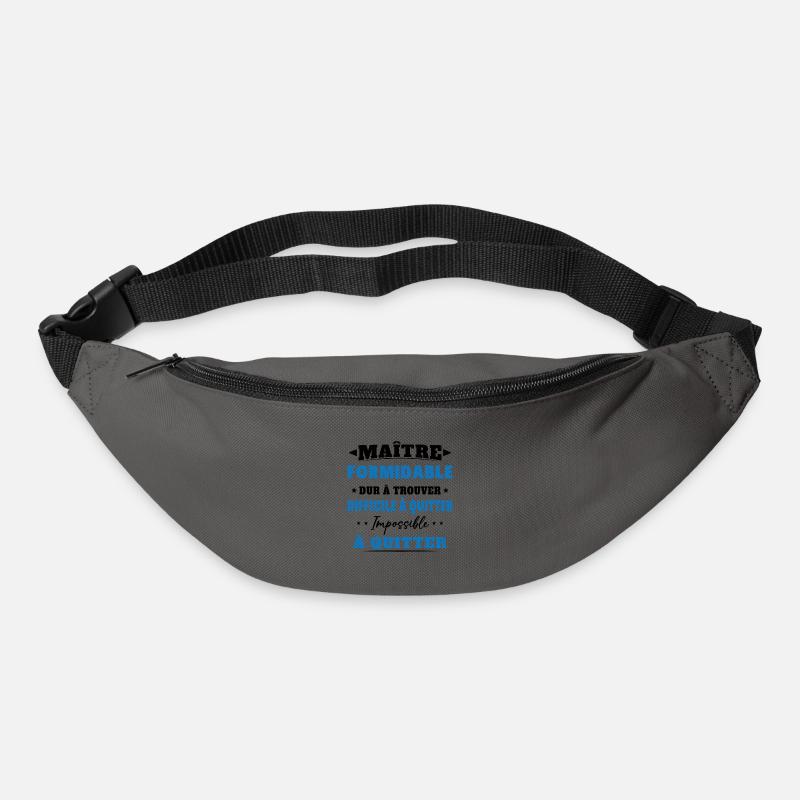 Maître formidable idée cadeau maître d'école - Sac banane - gris graphite