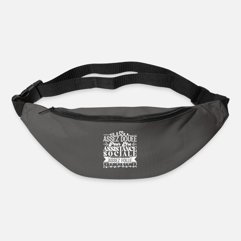 Cadeau Assistante Sociale. Parfaite Assistante. - Sac banane - gris graphite