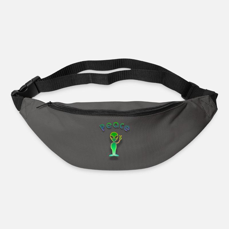 Peace alien - Bum bag - graphite grey