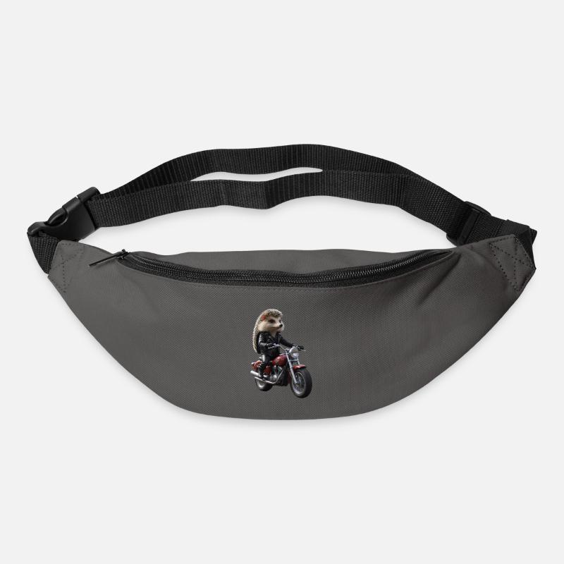 Biker hedgehog - Bum bag - graphite grey
