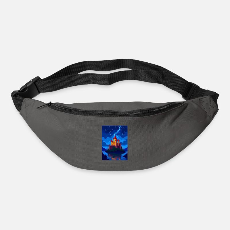 Enchanted Castle with Night Lightning - Bum bag - graphite grey