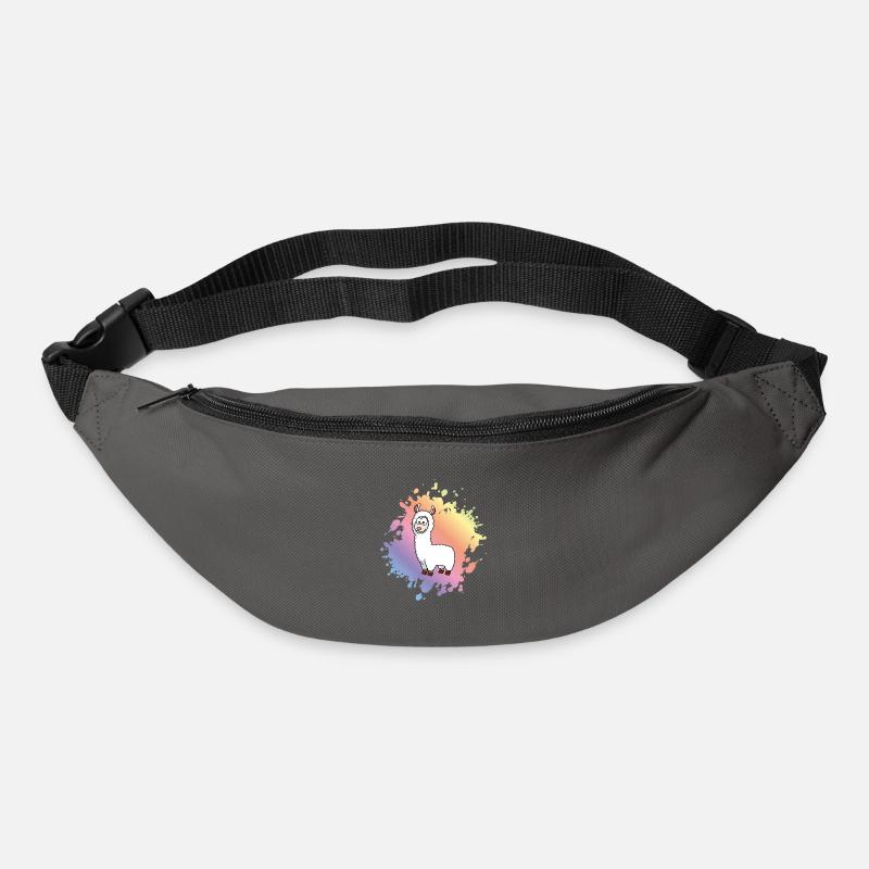 Alpaka Comic Tier - Gürteltasche - Graphite