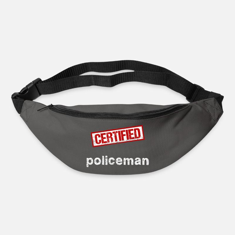 Policier - Sac banane - gris graphite