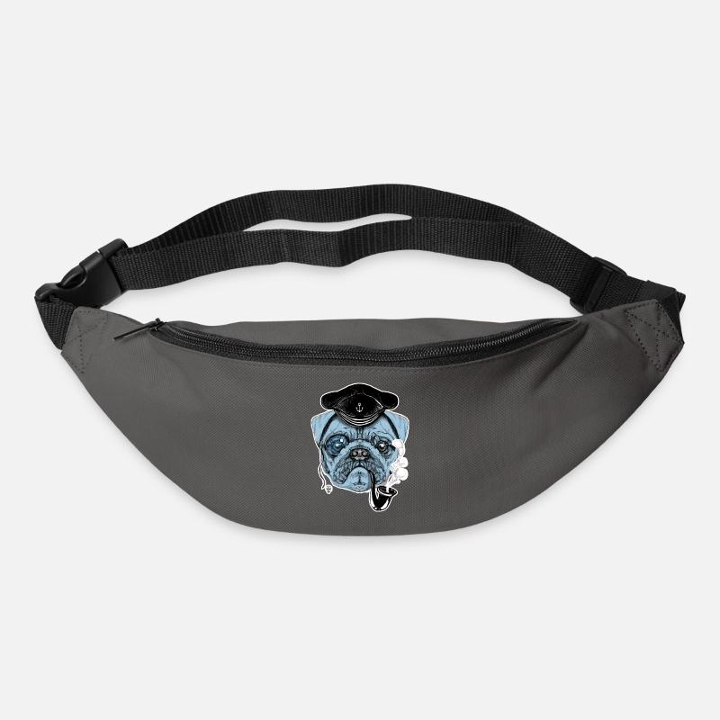 Mops-Seemann - Gürteltasche - Graphite