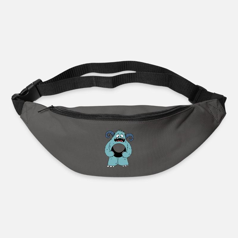 Monstre vide - Sac banane - gris graphite