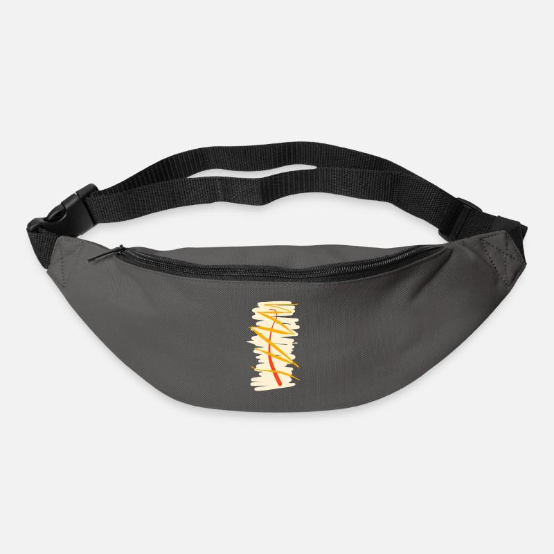 L’abstraction abstraite dans l’art abstrait - Sac banane - gris graphite