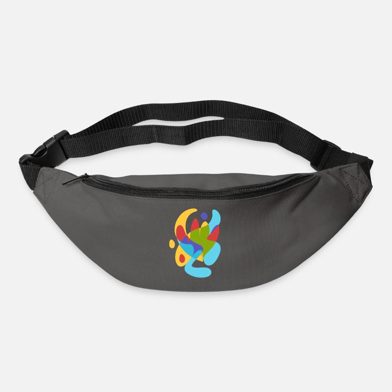 Abstrait Flore tropicale d’été - Sac banane - gris graphite