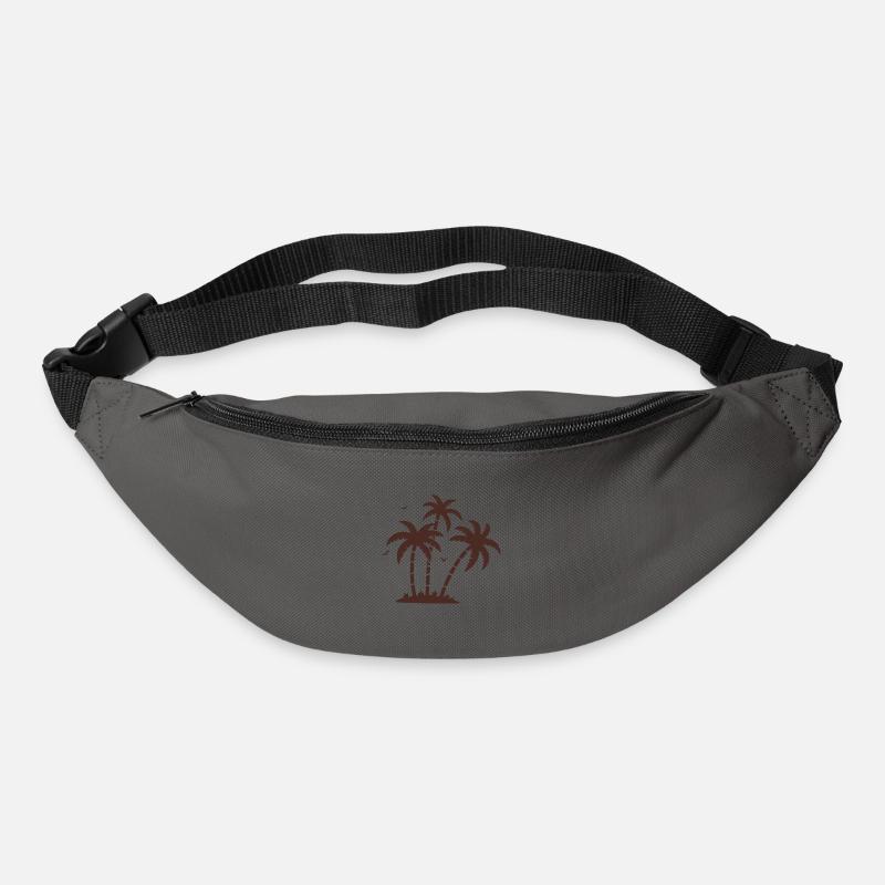 Palmen - Gürteltasche - Graphite