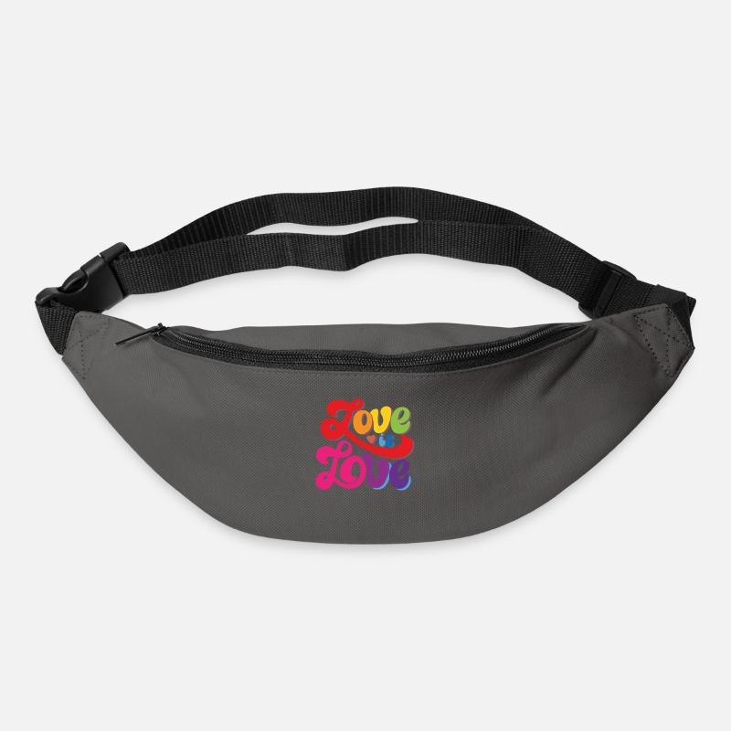 L’amour est l’amour - Pride - Sac banane - gris graphite