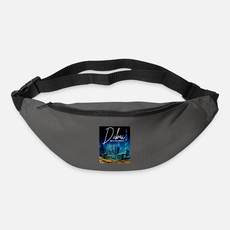 Dubai Skyline UAE Souvenir - Gürteltasche - Graphite
