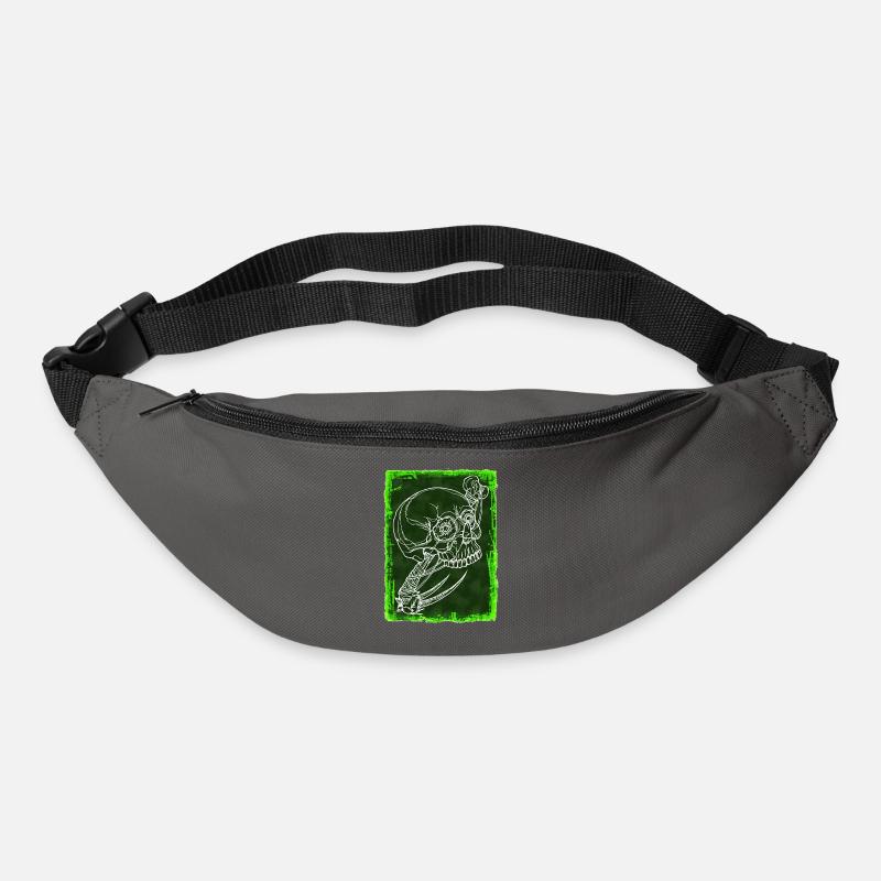 Le crâne - Sac banane - gris graphite