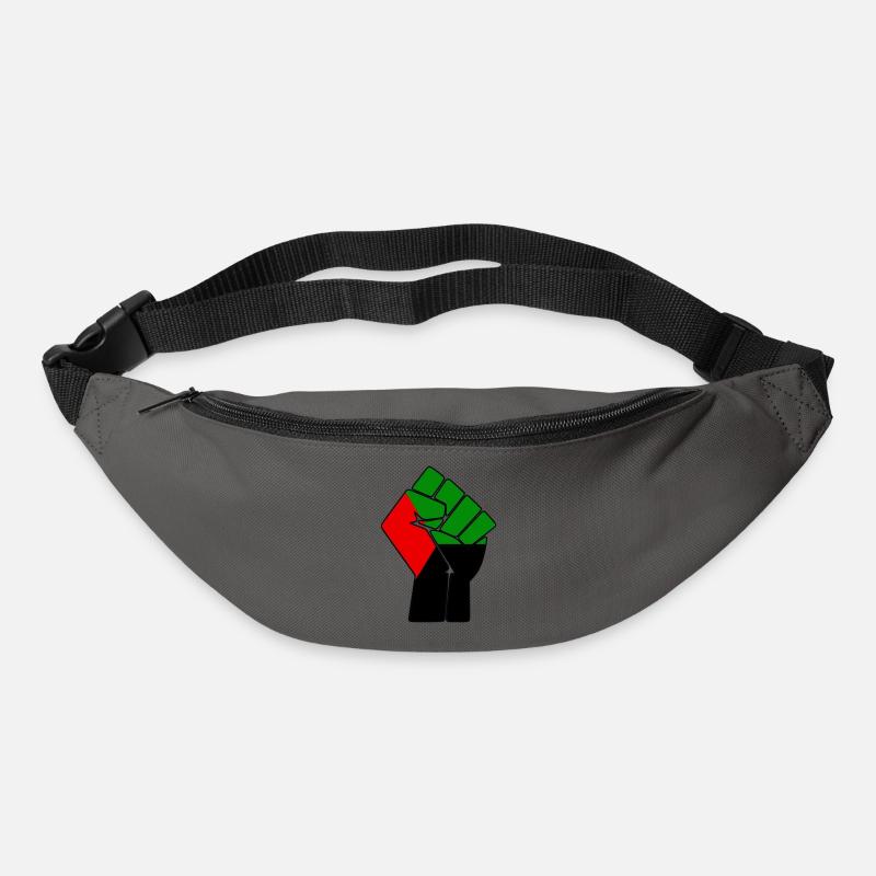 POING MADA - Sac banane - gris graphite