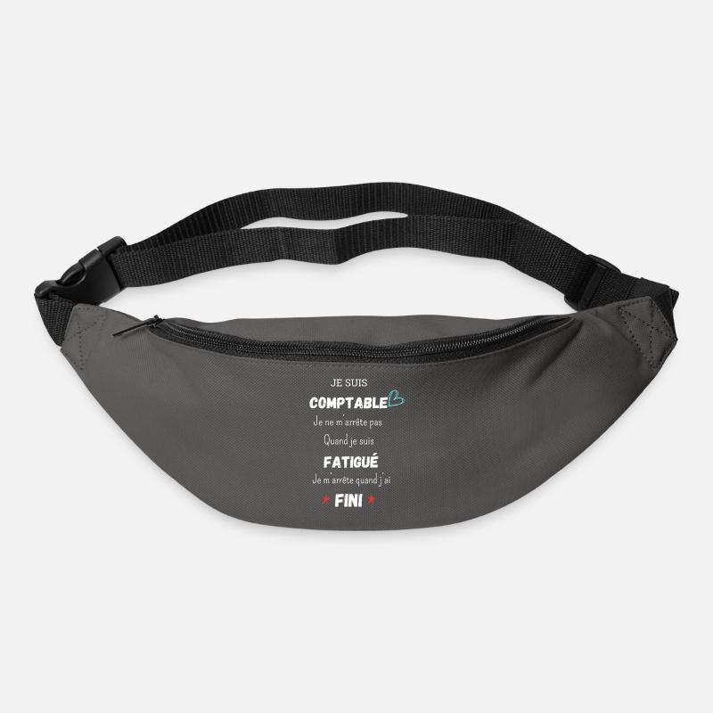 Humour Comptable - Sac banane - gris graphite