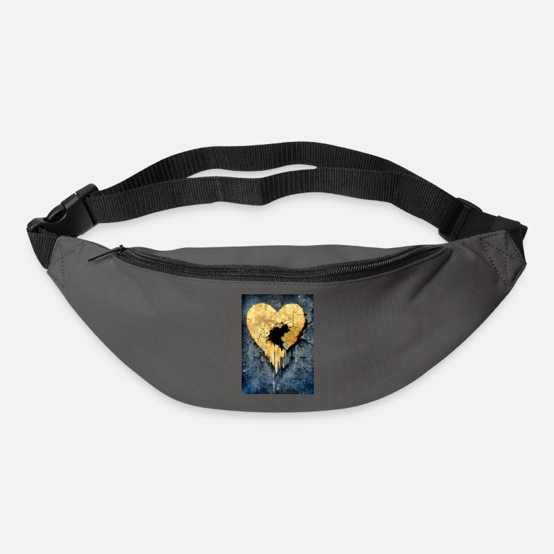 Broken heart - Bum bag - graphite grey