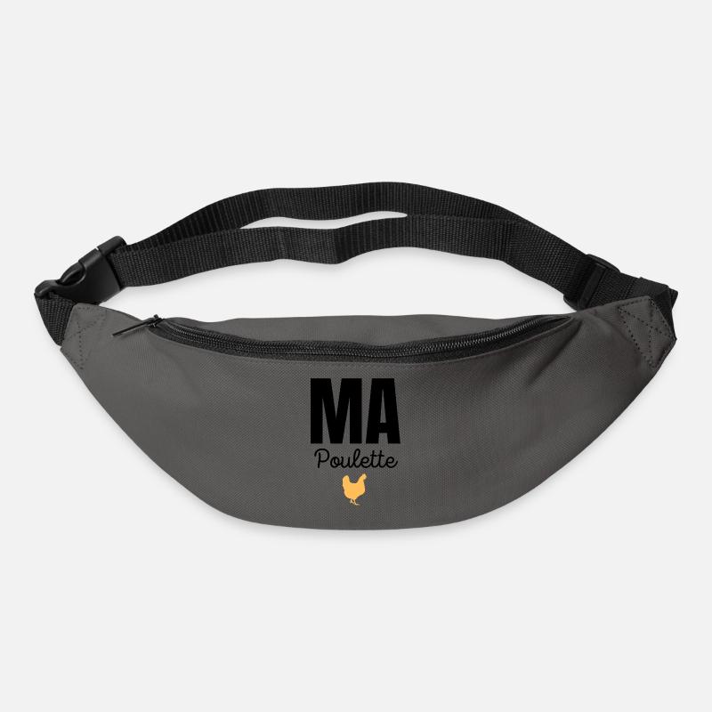 ma poulette - Sac banane - gris graphite
