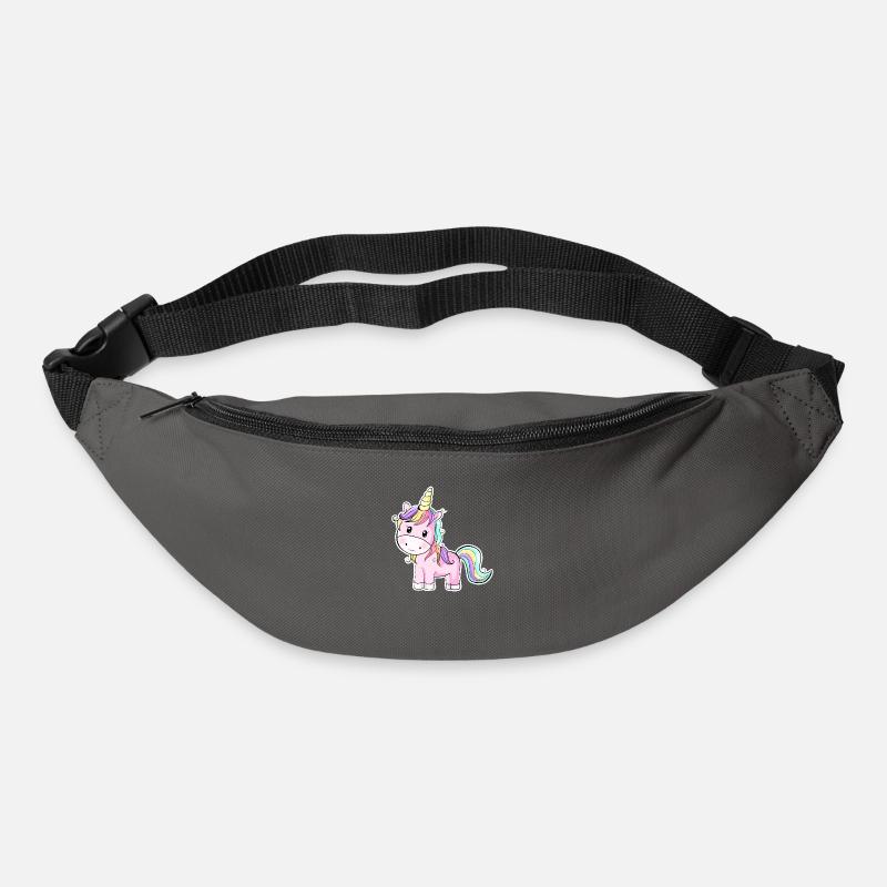 Licorne de cheval mignon - Sac banane - gris graphite