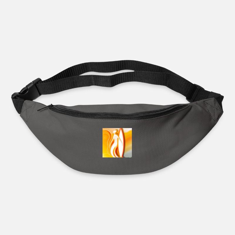 abstrakt surfer - Gürteltasche - Graphite