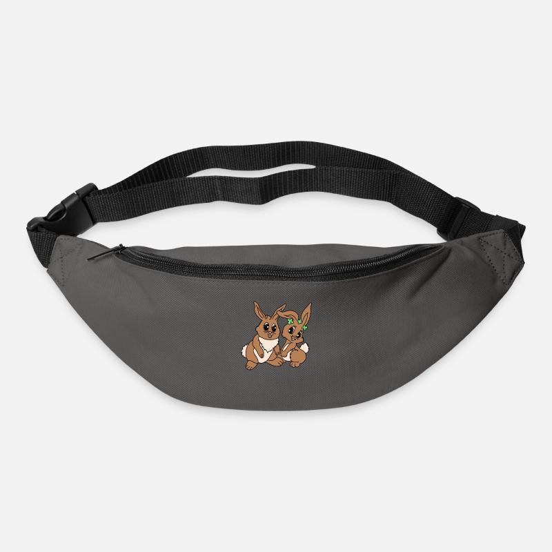 Osterhasen Paar - Gürteltasche - Graphite