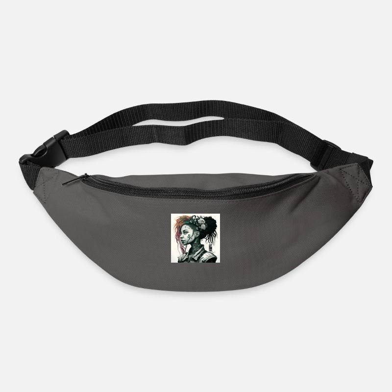 cyberg punk 9b218d23 480f 419d aceb 8af1c457f1fc - Sac banane - gris graphite