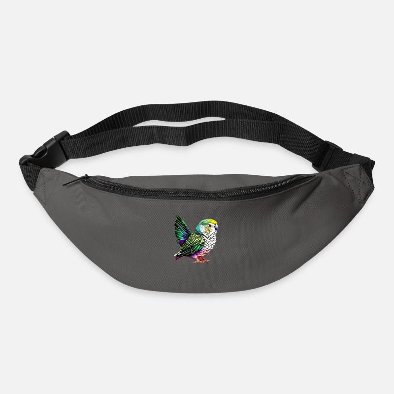 Perruche Bird Propriétaire d’oiseau Calopsitte - Sac banane - gris graphite