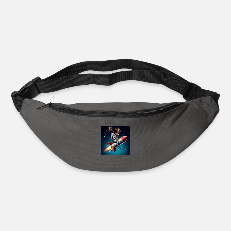 Fusées Cerf - Sac banane - gris graphite