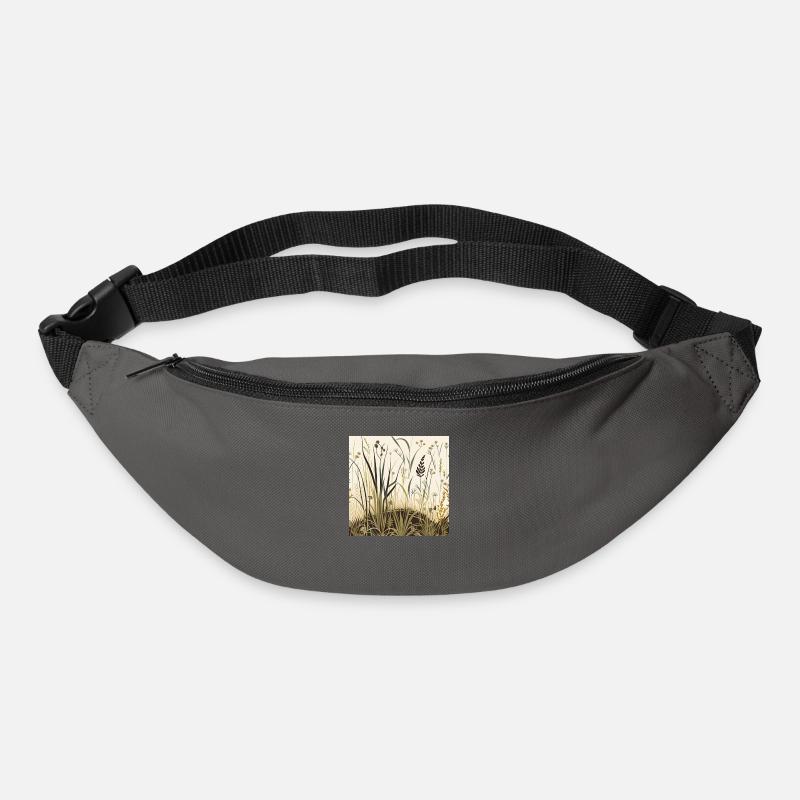 Wildblumenwiese - Gürteltasche - Graphite