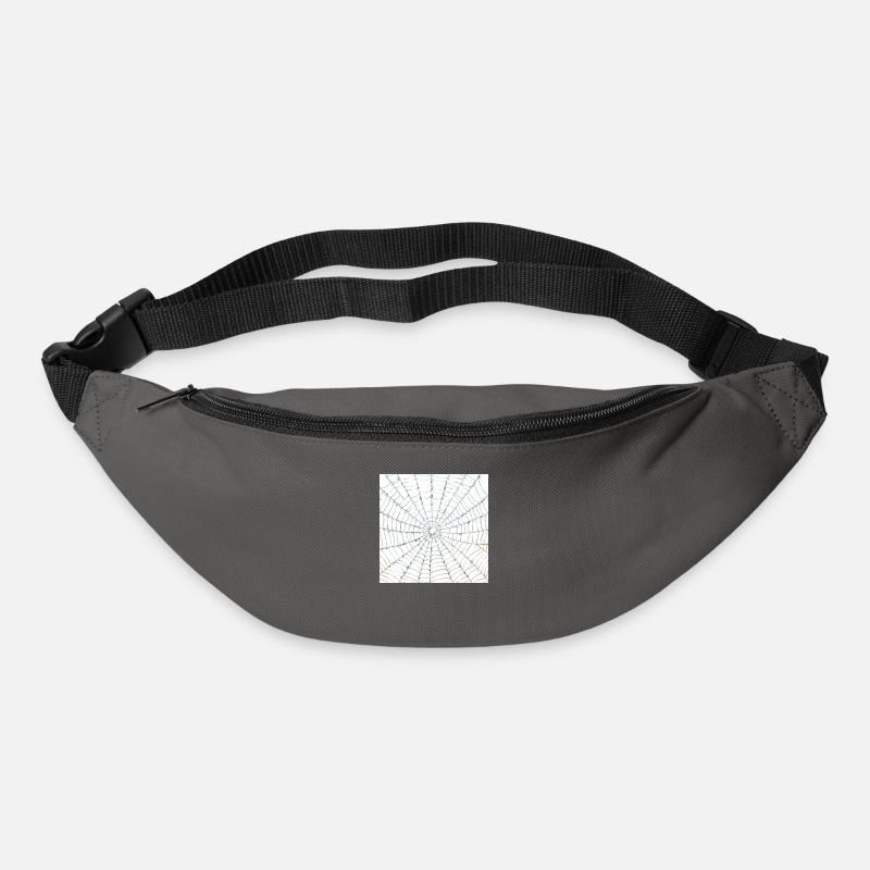 Conception de toile d’araignée - Sac banane - gris graphite