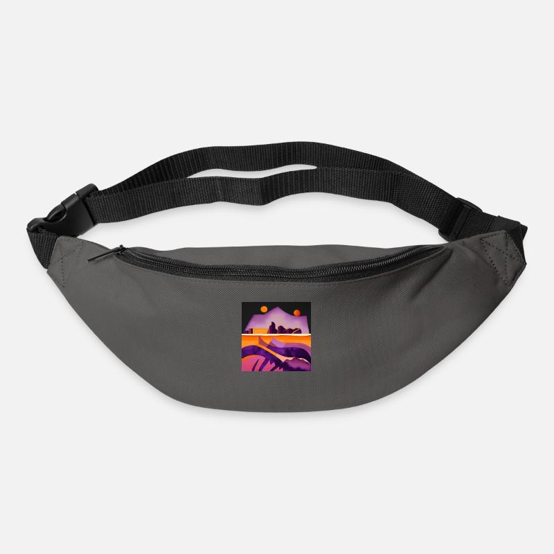 Two moons - Bum bag - graphite grey