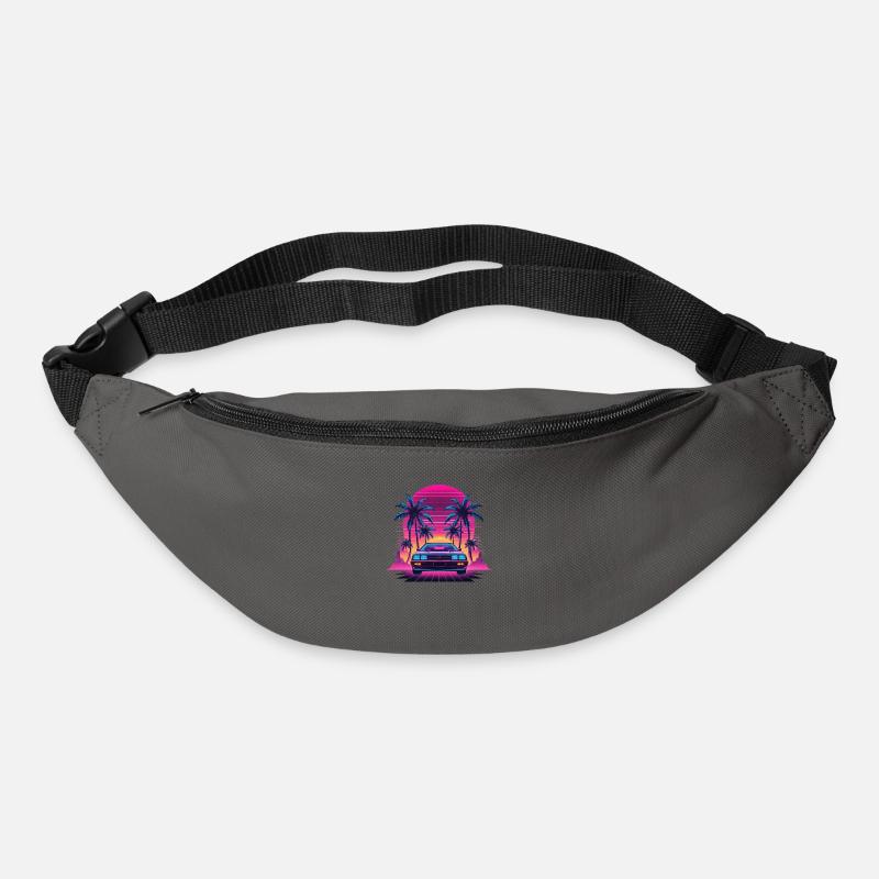 Retrowave car - Bum bag - graphite grey