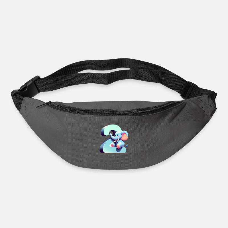 Collection créative de numéros pour enfants - Sac banane - gris graphite