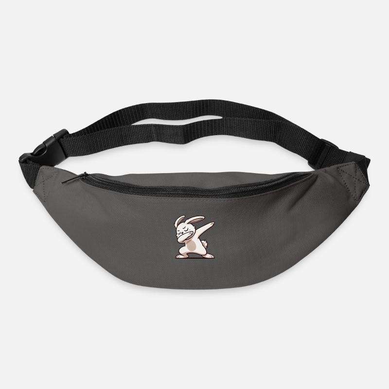 hase rabbit dabbing - Gürteltasche - Graphite
