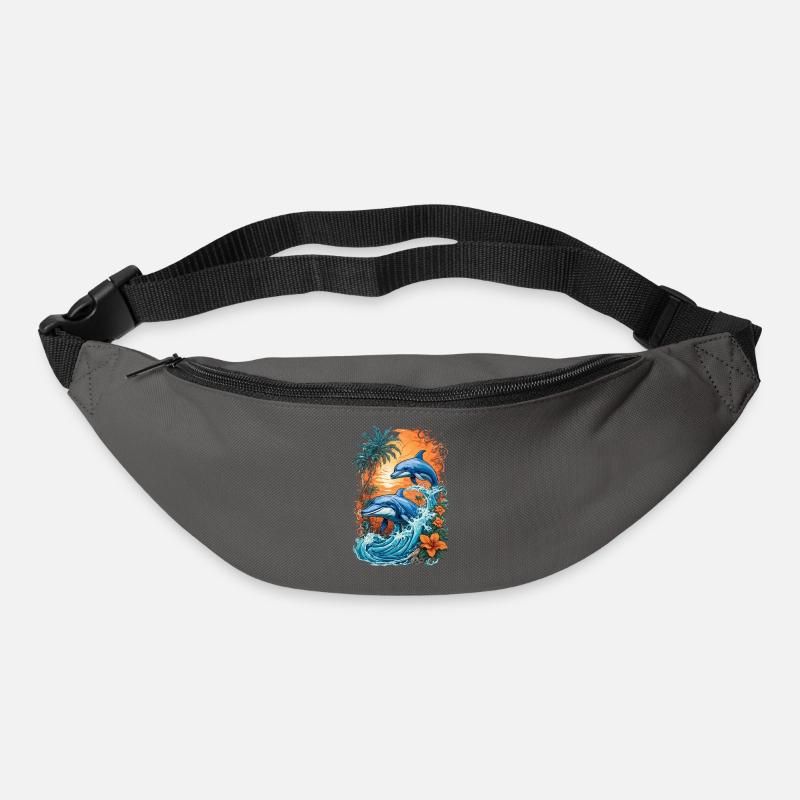Funny Dolphins - Bum bag - graphite grey