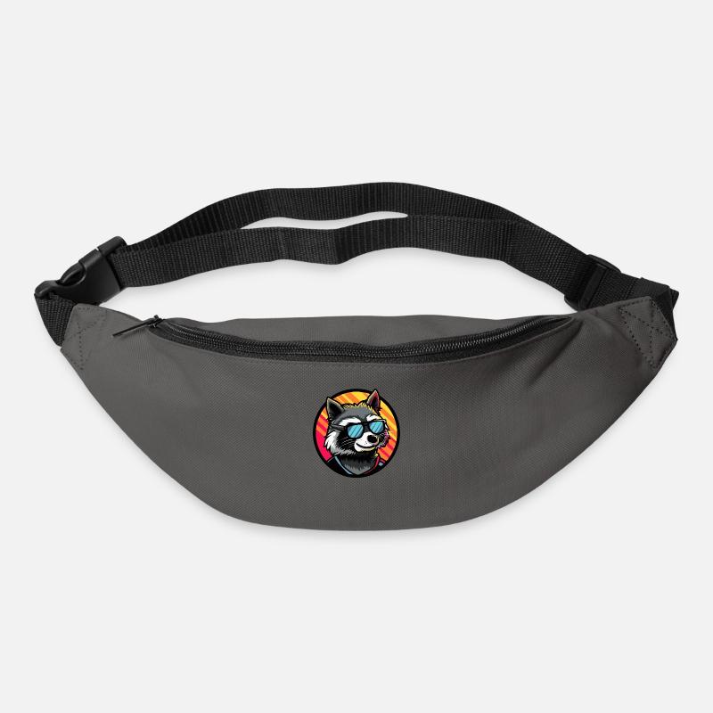 Waschbär Cool Sommer - Gürteltasche - Graphite