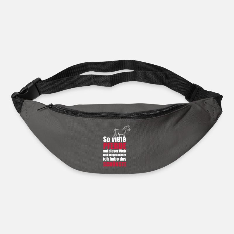 Das schönste Pferd - Gürteltasche - Graphite