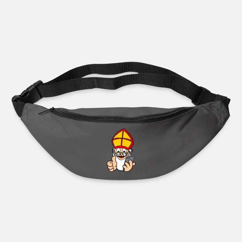 Sinterklaas mit Smartphone - Gürteltasche - Graphite
