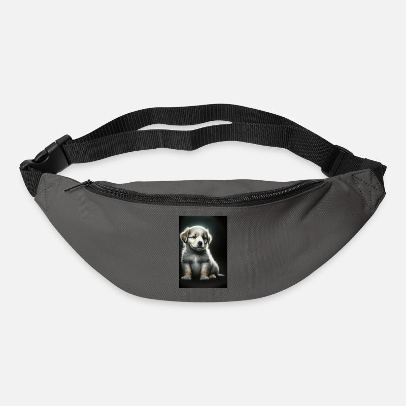 Weißer Welpe - Gürteltasche - Graphite