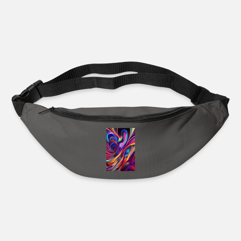 Abstrakte Kunst - Gürteltasche - Graphite