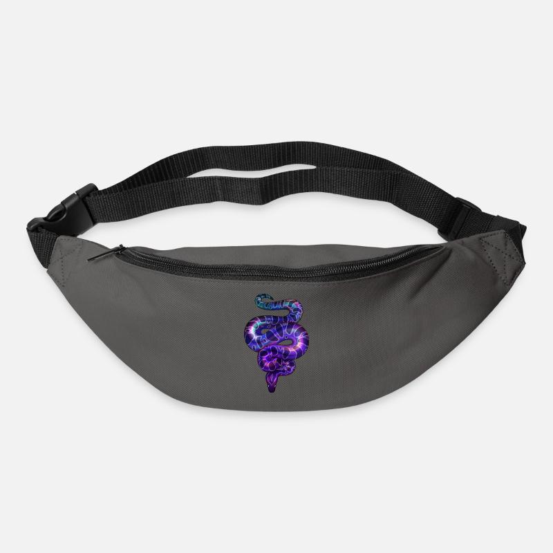 Neon Snake Violet - Bum bag - graphite grey