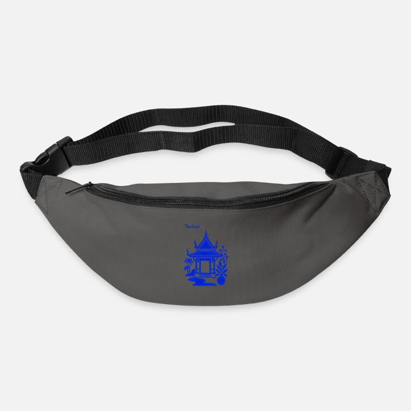 Blauer Thailändischer Pavillon - Gürteltasche - Graphite
