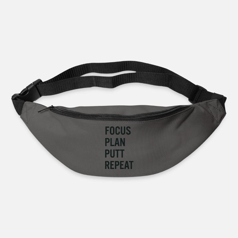Golf Focus Plan Putt Reapeat - Sac banane - gris graphite