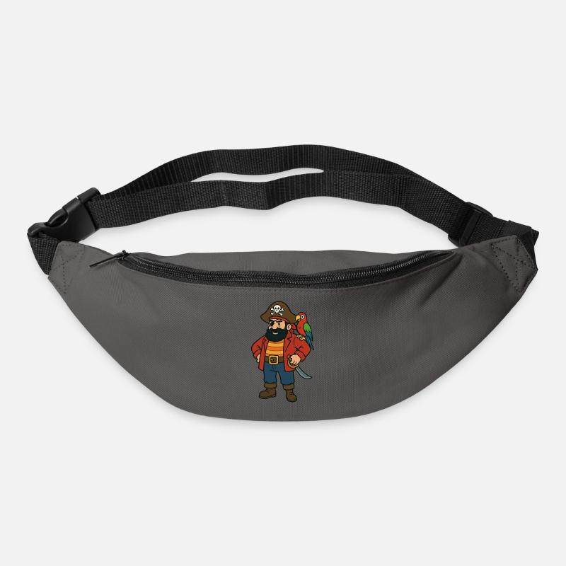 pirat comic - Gürteltasche - Graphite